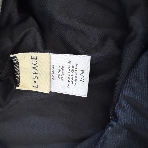 New L*Space Ribbed Baewatch One Piece Swimsuit size Medium - Picture 5 of 10